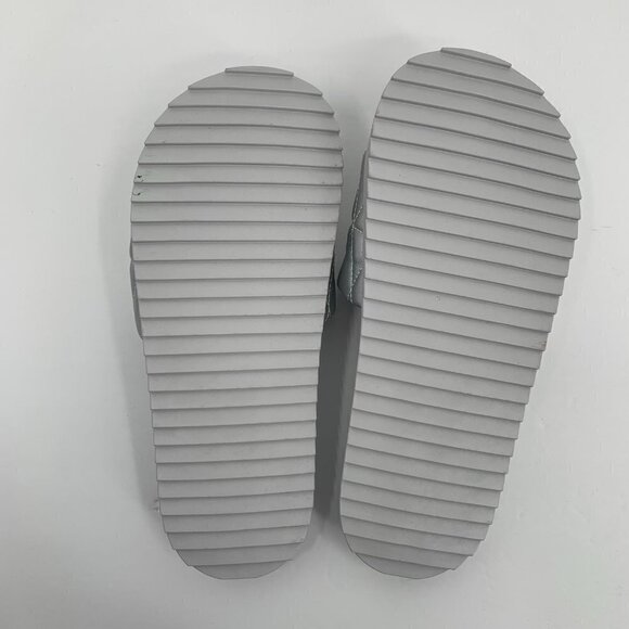 14th & Union Tallin silver metallic quilted slides sandals mules new 8 - Picture 8 of 8